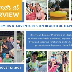 Summer at Riverview offers programs for three different age groups: Middle School, ages 11-15; High School, ages 14-19; and the Transition Program, GROW (Getting Ready for the Outside World) which serves ages 17-21.⁠
⁠
Whether opting for summer only or an introduction to the school year, the Middle and High School Summer Program is designed to maintain academics, build independent living skills, executive function skills, and provide social opportunities with peers. ⁠
⁠
During the summer, the Transition Program (GROW) is designed to teach vocational, independent living, and social skills while reinforcing academics. GROW students must be enrolled for the following school year in order to participate in the Summer Program.⁠
⁠
For more information and to see if your child fits the Riverview student profile visit unpopperuno.com/admissions or contact the admissions office at admissions@unpopperuno.com or by calling 508-888-0489 x206